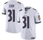Baltimore Ravens #31 Dalvin Cook White Vapor Limited Jersey