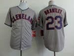 Indians #23 Michael Brantley Grey Cool Base Stitched Jersey