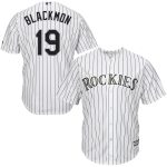 Colorado Rockies #19 Charlie Blackmon "Chuck Nazty" White Cool Base Stitched Jersey