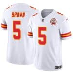 Kansas City Chiefs #5 Hollywood Brown White 2023 F.U.S.E Vapor Untouchable Limited Stitched Jersey