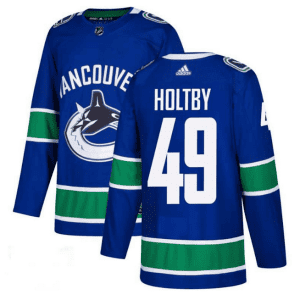 Vancouver Canucks #49 Braden Holtby Blue Stitched Jersey