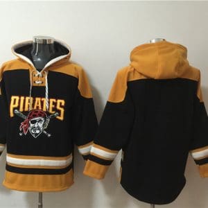 Pittsburgh Pirates Blank Ageless Must-Have Lace-Up Pullover Hoodie