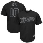 Chicago White Sox #10 Yoan Moncada ''YoYo'' Majestic Black 2019 Players' Weekend Player Stitched Jersey