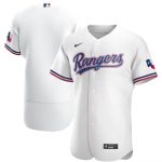 Texas Rangers Blank White Flex Base Stittched Jersey
