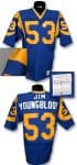 Los Angeles Rams Late ¡¯70s #53 Jim Youngblood Blue With Full Name Stitched Jersey