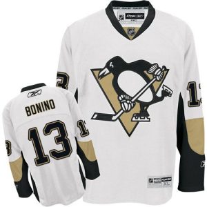 Penguins #13 Nick Bonino White Stitched Jersey