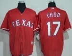 Rangers #17 Shin-Soo Choo Red New Cool Base Stitched Jersey