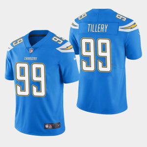Los Angeles Chargers #99 Jerry Tillery Blue Vapor Untouchable Limited Stitched Jersey