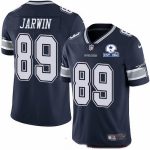 Dallas Cowboys #89 Blake Jarwin Navy With Est 1960 Patch Limited Stitched Jersey