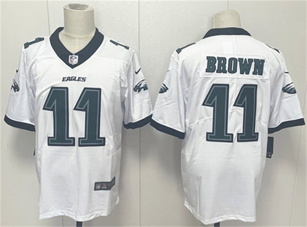 Philadelphia Eagles #11 A.J. Brown White 2024 New Vapor Untouchable Limited Football Stitched Jersey