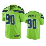Seattle Seahawks #90 Jadeveon Clowney Green Color Rush Limited Stitched Jersey