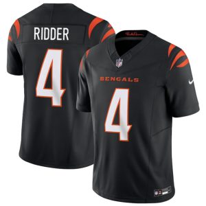 Cincinnati Bengals #4 Desmond Ridder Black 2025 F.U.S.E. Vapor Untouchable Limited Football Stitched Jersey