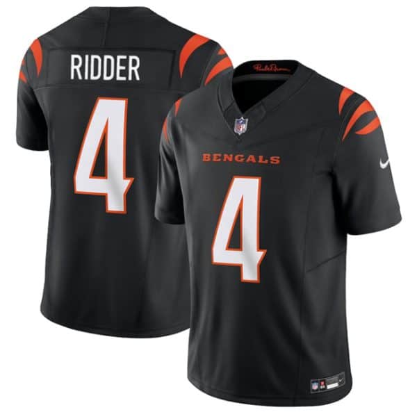 Cincinnati Bengals #4 Desmond Ridder Black 2025 F.U.S.E. Vapor Untouchable Limited Football Stitched Jersey