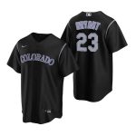 Colorado Rockies #23 Kris Bryant Black Stitched Baseball Jersey