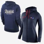 Nike New England Patriots Full-Zip Performance Hoodie Dark Blue