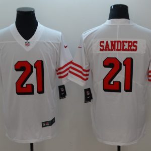 San Francisco 49ers #21 Deion Sanders White Untouchable Limited Stitched Jersey