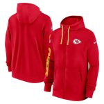 Kansas City Chiefs Red 2024 Team Full-Zip Hoodie
