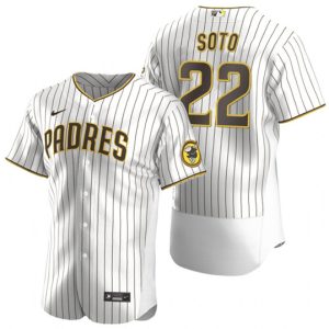 San Diego Padres #22 Juan Soto White Flex Base Stitched Baseball Jersey