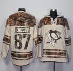 Penguins #87 Sidney Crosby Cream Camo Stitched Jersey