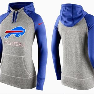 Nike Buffalo Bills Performance Hoodie Grey Blue_1