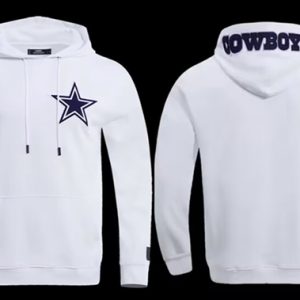 Dallas Cowboys White Pullover Hoodie