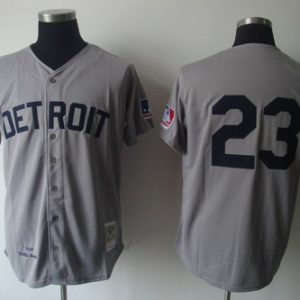 Mitchell And Ness 1969 Tigers #23 Willie Horton Grey Stitched Jersey