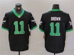 Philadelphia Eagles #11 A. J. Brown Black F.U.S.E. Vapor Untouchable Stitched Jersey