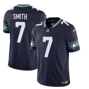 Seattle Seahawks #7 Geno Smith 2023 F.U.S.E. Navy Limited Stitched Jersey
