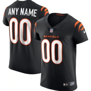 Cincinnati Bengals Customized Name Black Vapor Untouchable Limited Stitched Jersey