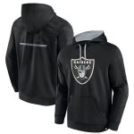Las Vegas Raiders Black Defender Evo Pullover Hoodie