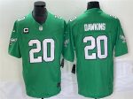Philadelphia Eagles #20 Brian Dawkins Green 2023 F.U.S.E. With C Patch Vapor Untouchable Stitched Jersey