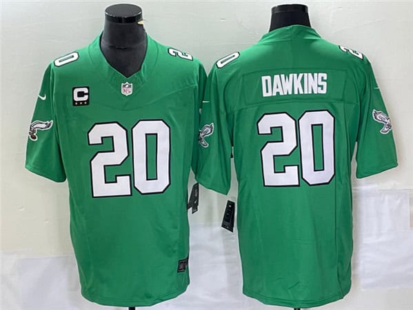 Philadelphia Eagles #20 Brian Dawkins Green 2023 F.U.S.E. With C Patch Vapor Untouchable Stitched Jersey