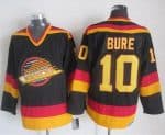 Canucks #10 Pavel Bure Black Gold CCM Throwback Stitched Jersey