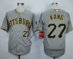 Pirates #27 Jung-Ho Kang Grey Cool Base Stitched Jersey