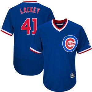 Cubs #41 John Lackey Blue Flexbase Authentic Collection Cooperstown Stitched Jersey