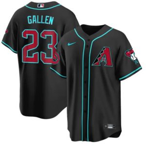 Arizona Diamondbacks #23 Zac Gallen Black 2024 Cool Base Stitched Jersey