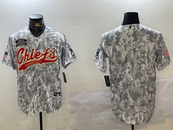 Kansas City Chiefs Blank 2024 Arctic Camo Salute To Service Stitched Jersey