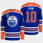 Edmonton Oilers #10 Derek Ryan Royal 2024 Stanley Cup Final Patch Stitched Jersey