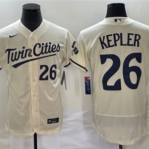 Minnesota Twins #26 Max Kepler Cream Flex Base Stitched Jersey