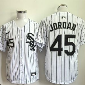 Chicago White Sox #45 Michael Jordan White Limited Stitched Jersey