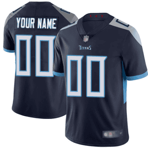 Titans Customized Navy Vapor Untouchable Limited Stitched Jersey