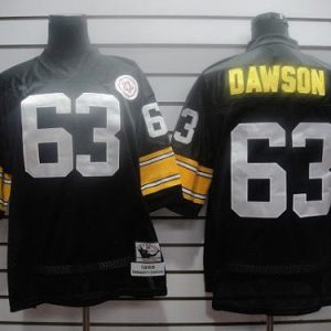 Mitchell And Ness Steelers #63 Dawson Black Stitched Throwback Jersey