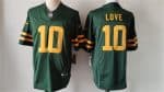 Green Bay Packers #10 Jordan Love Green Color Rush 2023 F.U.S.E. Limited Stitched Jersey