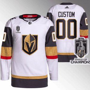 Vegas Golden Knights Custom White 2023 Stanley Cup Champions Stitched Jersey