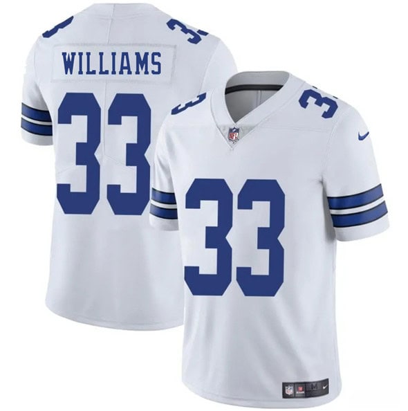 Dallas Cowboys #33 Javonte Williams White 2025 Vapor Untouchable Limited Stitched Jersey