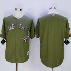 Blue Jays Blank Green Camo New Cool Base Stitched Jersey