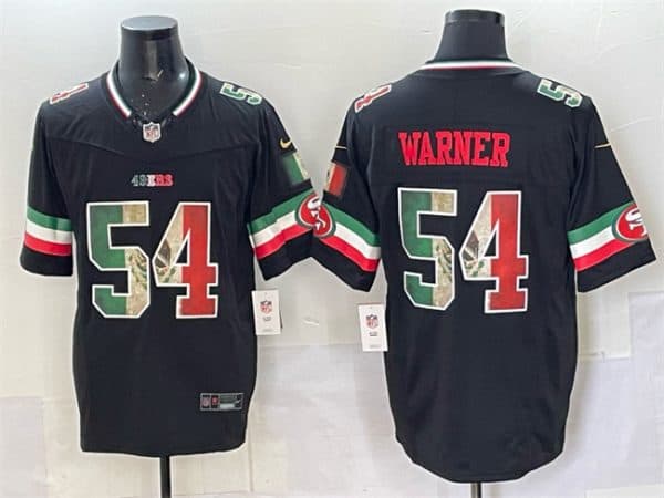San Francisco 49ers #54 Fred Warner Black 2025 F.U.S.E. Mexico Vapor Limited Stitched Jersey