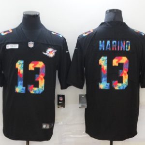 Miami Dolphins #13 Dan Marino 2020 Black Crucial Catch Limited Stitched Jersey