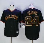 Giants #24 Willie Mays Black New Cool Base Fashion Stitched Jersey