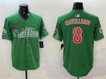 Philadelphia Phillies #8 Nick Castellanos Green Phanatic Limited Stitched Jersey